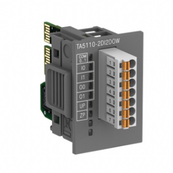 ABB 1SAP187000R0203 TA5110-2DI2DOW  AC500-eCo Digital I/O option board.