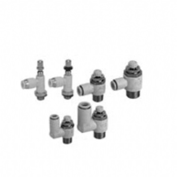 SMC AS2201F-01-06S AS Series Speed Controller With One-touch Fitting Elbow Type.